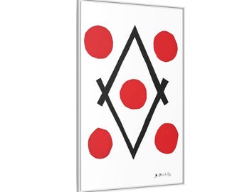 Diamond (1946-1947) by Henri Matisse / Framed canvas on American box