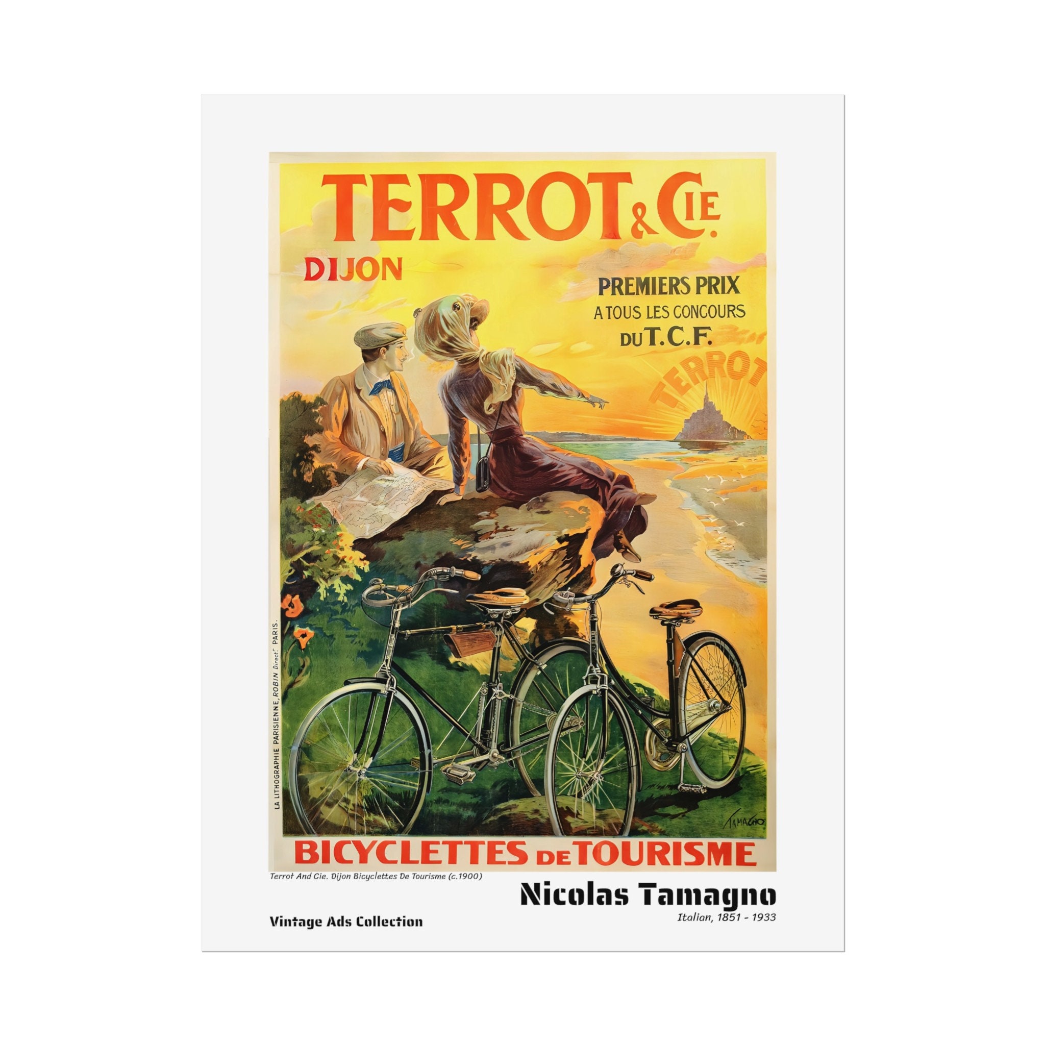 Terrot and Cie. Dijon Bicyclettes De Tourisme (c.1900) by Nicolas