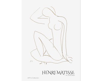 Seated Nude (1952) by Henri Matisse / Printed poster - ART's Collection series
