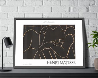 The Siesta (1938) by Henry Matisse / Framed Poster ART's Collection series