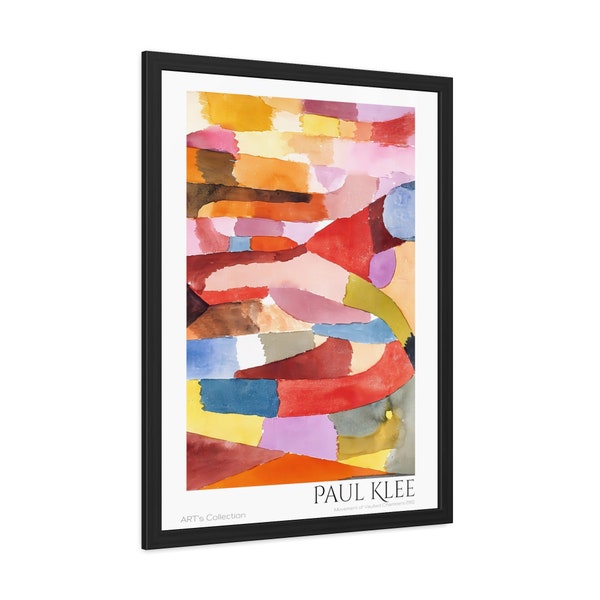 Movement of Vaulted Chambers (1915) by Paul Klee / Poster Framed of série ART's Collection