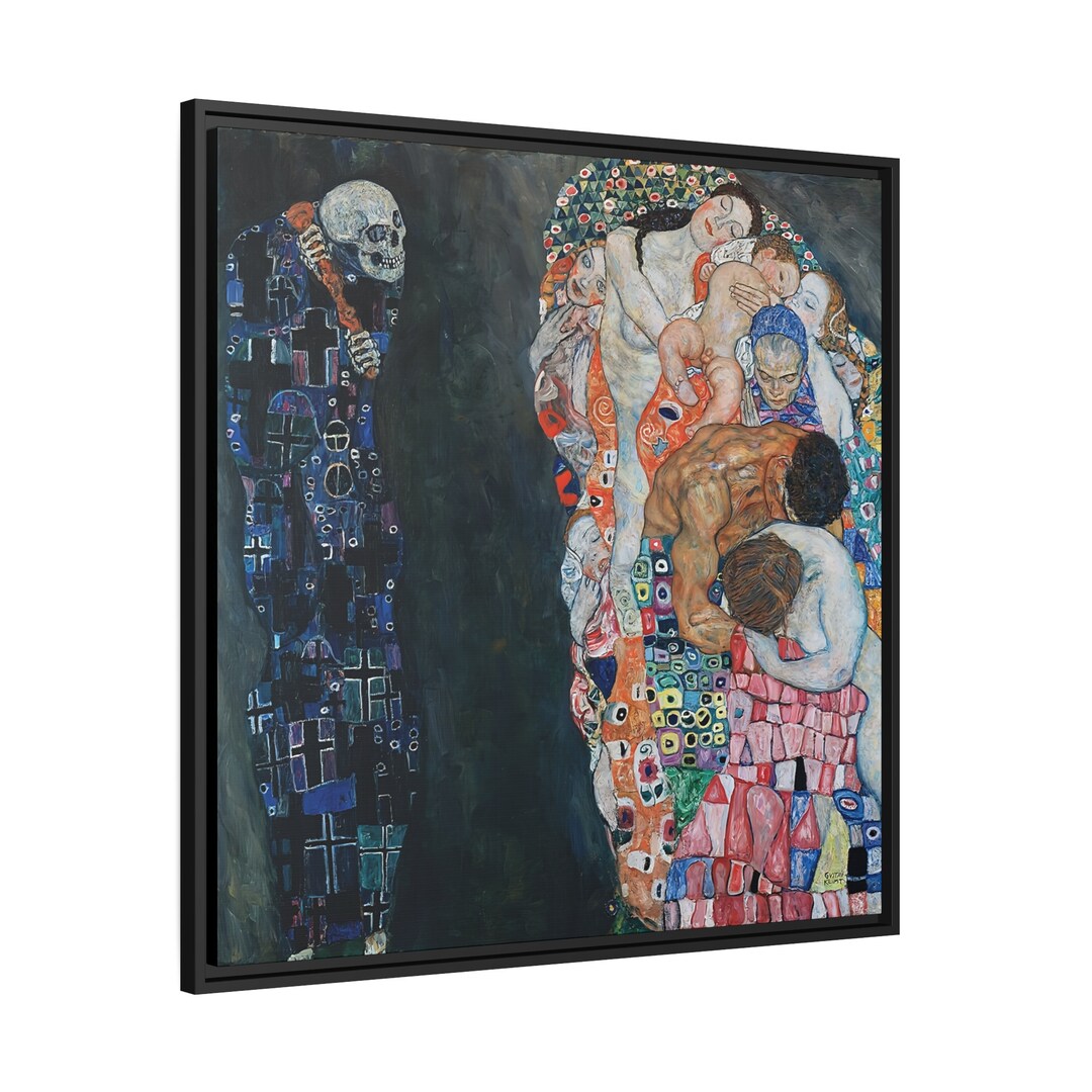 Death and Life (1910-15) by Gustav Klimt / Framed Canvas on American ...