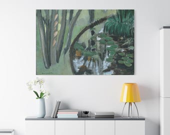The Stream, Maintenon (1918) by Henri Matisse / Fine Art Canvas Reproduction / Wide Sidewall Thickness 3.2 cm - 1.25 inch
