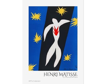 The Fall of Icarus (1943) by Henri Matisse / Printed poster - ART's Collection series