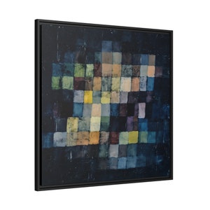 Old sound 1925 by Paul Klee / Toile encadrée sur caisse américaine 32" x 32" (Square)