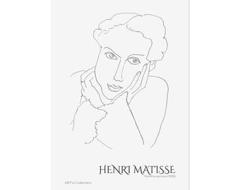 Pensive Woman (1936) by Henri Matisse / Printed poster - ART's Collection series