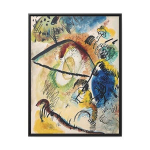 Watercolor IX With Black Lines 1913 by Wassily Kandinsky / Toile encadrée sur caisse américaine image 9