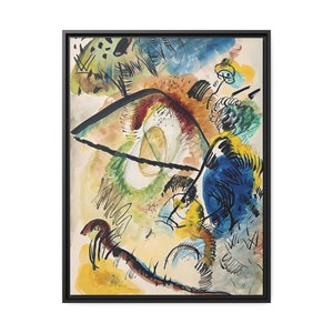 Watercolor IX With Black Lines 1913 by Wassily Kandinsky / Toile encadrée sur caisse américaine image 8