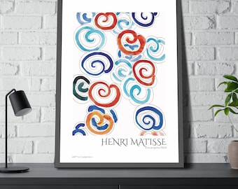 Snails (1953) by Henri Matisse / Framed Poster ART's Collection series