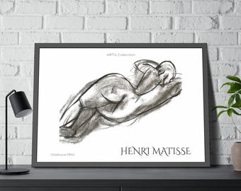 Odalisque (1944) by Henry Matisse / Framed Poster ART's Collection series