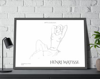 Odalisque, Nice (1931) by Henry Matisse / Framed Poster ART's Collection series