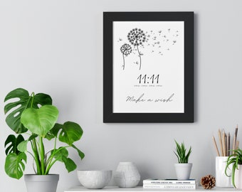 Law Of Attraction 11:11 Print | Manifestation Print | Make a Wish | Gratitude Prints | Positive Print | Spiritual Prints | Christmas Gifts