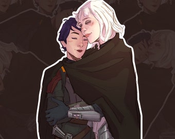Shin and Sabine Poncho Sticker - Matte Vinyl Decal