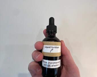 Organic Liquid Plant Fertilizer, THRIVING PLANTS, Houseplants, Garden, Gift for Her, Gift for Him, Plant Gift