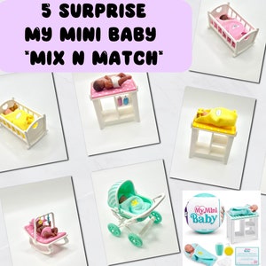 5 Sorprende a mi mini bebé *Mezcla y combina* Accesorios y bebés