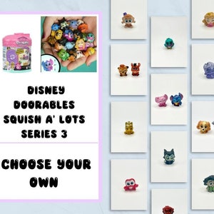 Figuras de Disney de la serie 3 de Squish A Lots *Elige tu figura*