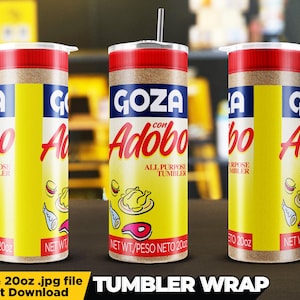 Goza con Adobo Parody Skinny Tumbler Wrap