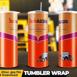 Sazon Parody Skinny Tumbler Wrap