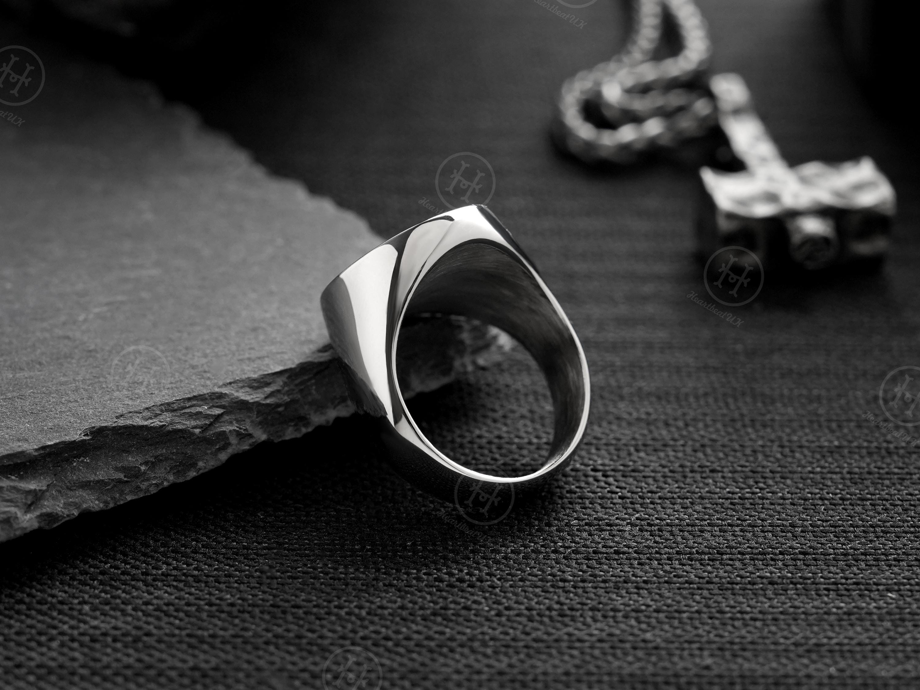 Skull Ring: Stainless Steel Gothic Statement Jewelry - Etsy