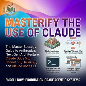 Masterify Claude AI-guide: Prompt Engineering, Agentic-arbetsflöden, verktygsanvändning och API-integration Studiemanual PDF | Avancerad Claude-kurs