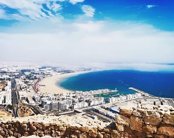 Atlantic Ocean view through North Africa