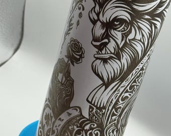 Lasergraverad Skönheten och Odjuret