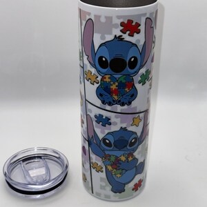 20oz Stitch Autism Awareness-mugg bild 4
