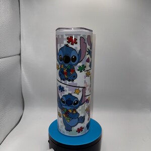 20oz Stitch Autism Awareness-mugg bild 2