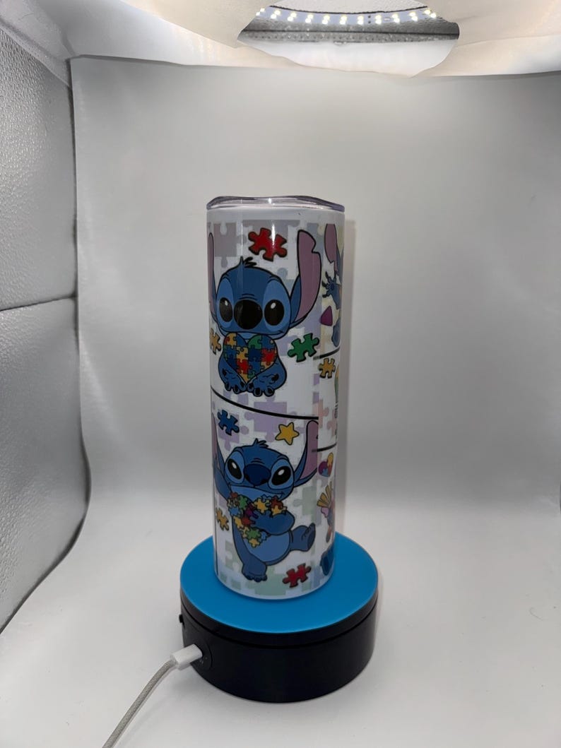 20oz Stitch Autism Awareness-mugg bild 2