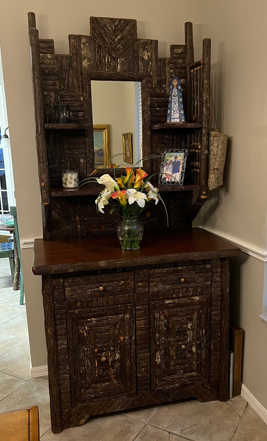 Flat Rock Furniture Oneofakind Handcrafted Hickory Bark Etsy