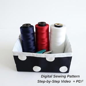 Storage Basket Tutorial,  Digital Download, Step-by-step video