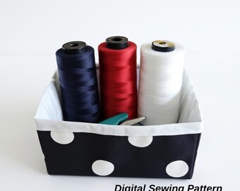 Tutorial para hacer una cesta de almacenamiento, descarga digital, vídeo paso a paso.