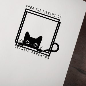 Adorable Little Black Cat Wooden Rubber Stamp Perfect Diy - Temu