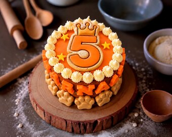 Paw Dog Cake (ORANGE)