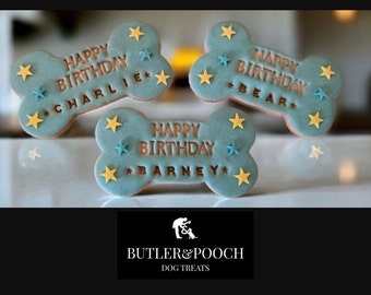 Butler & Pooch Personalised Birthday Dog Biscuits