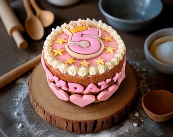 Dog Birthday Cake (Pink)