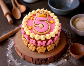 Paw Dog Cake (Pink)
