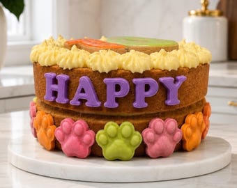 Puppy Paw Multi Colour Dog Cake