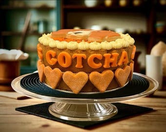Dog Cake 6” Personalised Iced Dog Biscuit