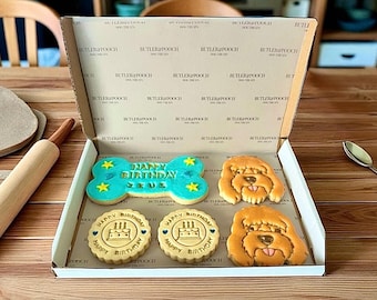 Cockapoo Personalised Birthday Biscuit Set