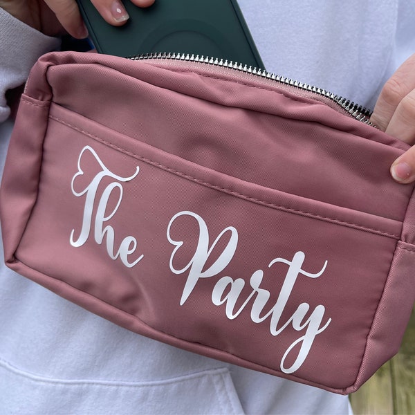 Personalized Chic Pastel Fanny Pack, Everyday Hip Bag, Stylish Waist Pouch, Great For Bachelorette Gift Party, Festival Group Celebrations