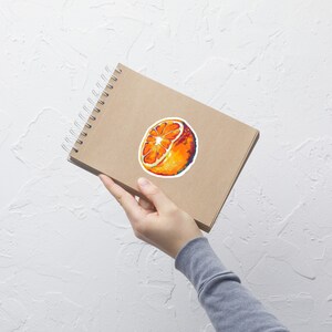 Autocollant en vinyle | Orange (orange tu vas dire que tu m'aimes) | Collection Progrès et non perfection