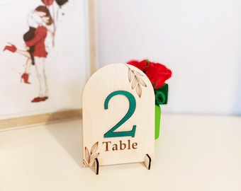 Arch Table Stand Digital File, Numbers Wedding Table Decor Template, SVG Laser Cut File, Graduation Table Decor DXF, Wooden Floral Sign EPS