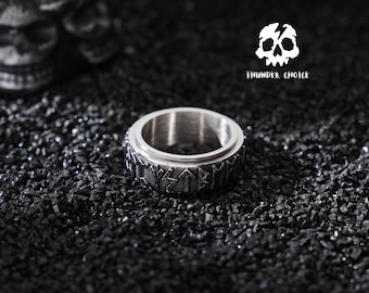 Handmade Viking Ring Norse Rune ring for men stainless steel Viking amulet ring amulet / Pagan Gift / jewelry gift/gothic jewelry