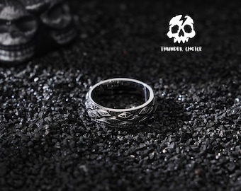 Handmade Viking Ring Norse Rune ring for men stainless steel Viking amulet ring amulet / Pagan Gift / jewelry gift/gothic jewelry