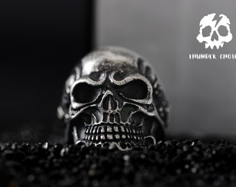 Hip Hop Skull Biker Rings, Titanium Steel Gothic Jewelry, Witchcraft Rings, Dream Rings, Friendship Rings, Witch Rings, Commemorative Gifts