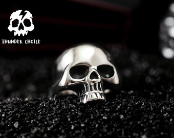 Schädel Ringe für Herren, Schädel Ringe für Herren, Hip Hop Ringe, Gothic Schmuck für Ihn, Punk Geburtstag Geschenke, Halloween Schmuck