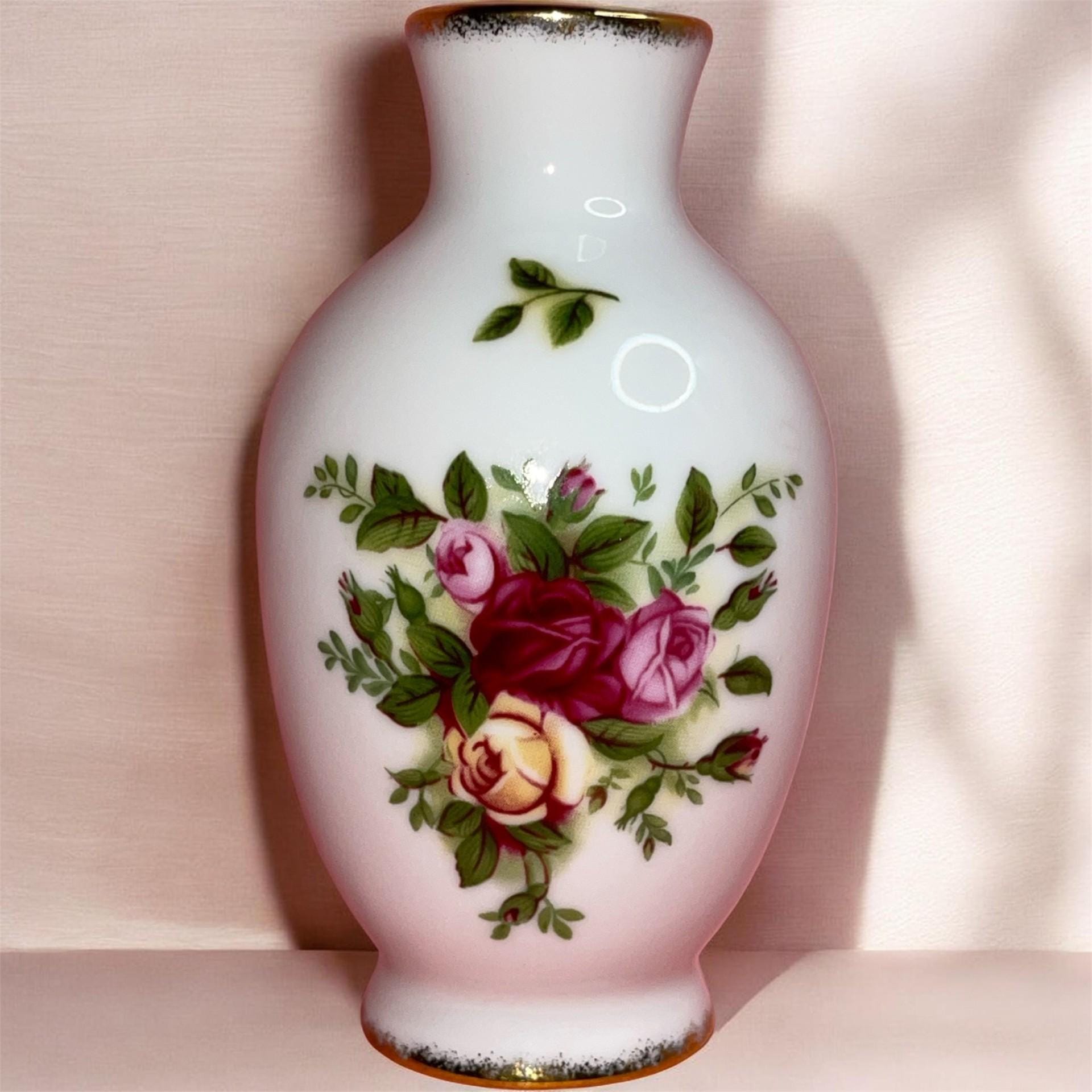 薔薇一輪 BONE CHINA Bone China Vase - Etsy