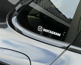 Nome Instagram personalizzato premium • Adesivi per auto, vetri, regali e molto altro...