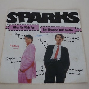 1980 original Schallplatte 7 45 Tours SPARKS When I&#39;m with you